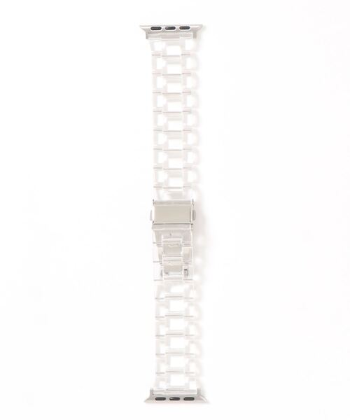 Fun & Daily(ファンアンドデイリー)の「F&D : AppleWatch Clear Band(デジタル腕時計・メンズ・ブルー/クリア/ピンク/ブラック・A/40/44)」の4枚目の写真