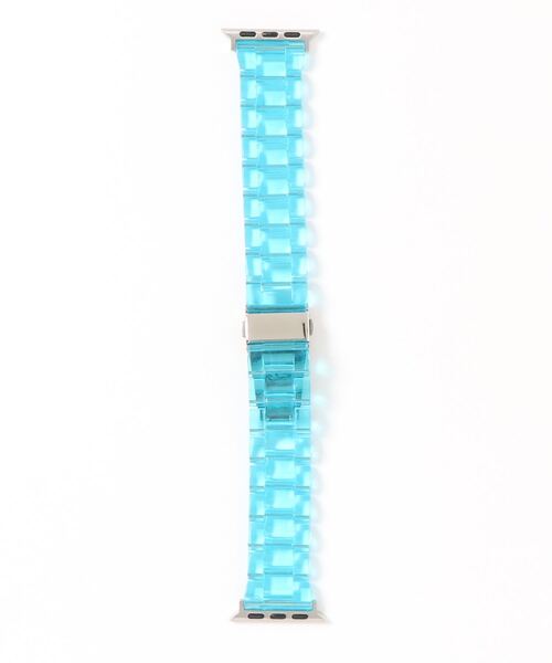 Fun & Daily(ファンアンドデイリー)の「F&D : AppleWatch Clear Band(デジタル腕時計・メンズ・ブルー/クリア/ピンク/ブラック・A/40/44)」の13枚目の写真