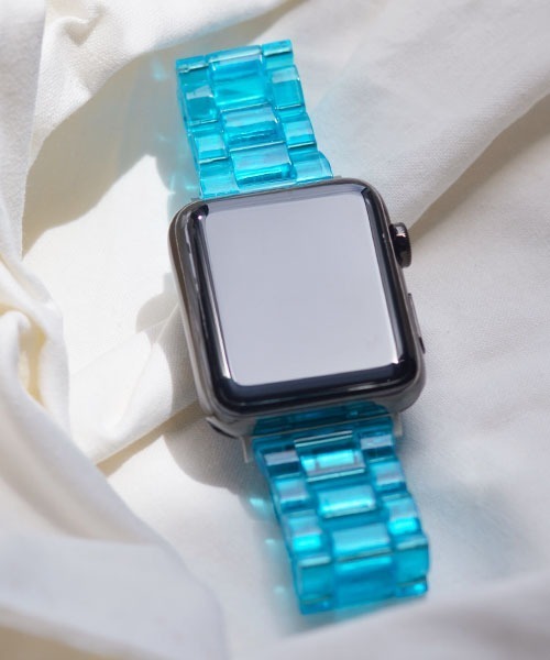 Fun & Daily(ファンアンドデイリー)の「F&D : AppleWatch Clear Band(デジタル腕時計・メンズ・ブルー/クリア/ピンク/ブラック・A/40/44)」の15枚目の写真