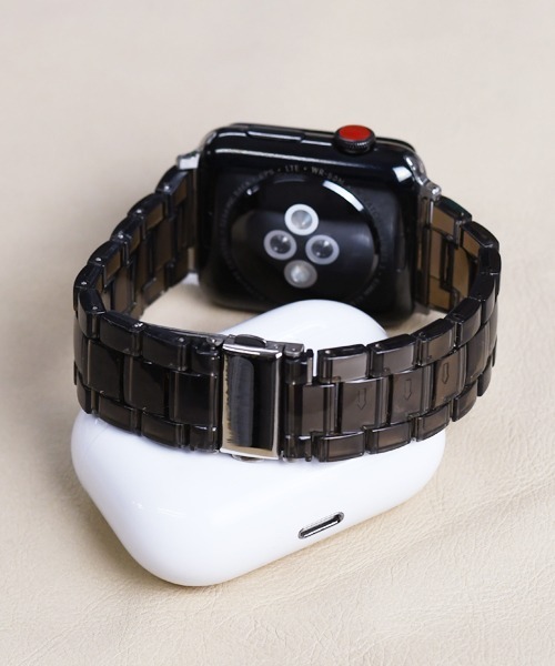 Fun & Daily(ファンアンドデイリー)の「F&D : AppleWatch Clear Band(デジタル腕時計・メンズ・ブルー/クリア/ピンク/ブラック・A/40/44)」の7枚目の写真