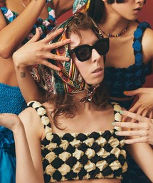 MAISON SPECIAL | ＜CHIE NINOMIYA COLLABORATION＞シャーリングチェックブラトップ【MAISON SPECIAL/メゾンスペシャル】■セットアップ対応■(その他トップス)