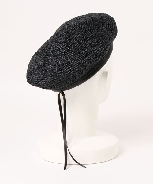 ROSE BUD（ローズバッド）の「雑材ベレー（ハンチング/ベレー帽・レディース・ホワイト/ブラック・FREE）」の3枚目の写真