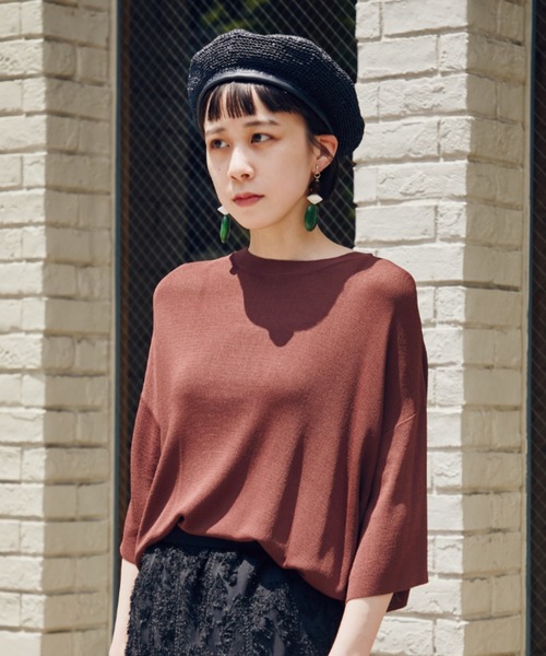 ROSE BUD（ローズバッド）の「雑材ベレー（ハンチング/ベレー帽・レディース・ホワイト/ブラック・FREE）」の2枚目の写真