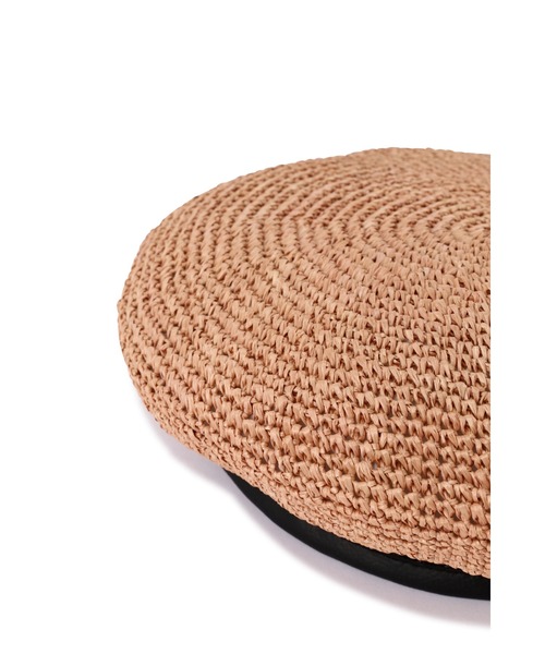 ROSE BUD（ローズバッド）の「雑材ベレー（ハンチング/ベレー帽・レディース・ホワイト/ブラック・FREE）」の7枚目の写真