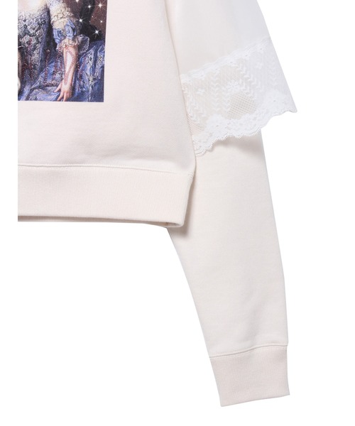 PAMEO POSE（パメオポーズ）の「Antoinette Sweat Shirts（スウェット・レディース・ホワイト/ブラック・FREE）」の14枚目の写真