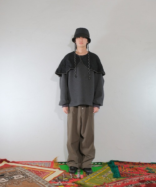 masterkey / セーラーカラーキルティングビッグシルエットカットソー/FREE/MK23A-C-19 masterkey（マスターキー）の「masterkey マスターキー / SAILOR