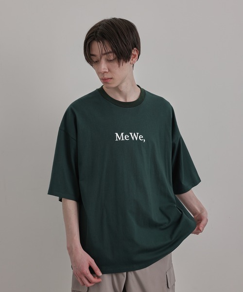 JUNRED(ジュンレッド)の「ME WE BIG Tシャツ(Tシャツ/カットソー・メンズ・ホワイト/チャコールグレー/グリーン/イエロー・S/M/L)」の4枚目の写真
