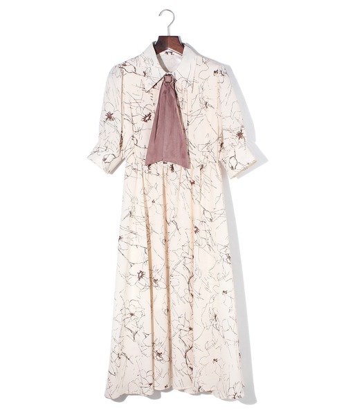 TORTE（トルテ）の「線書き花柄ワンピース（ワンピース）」 - WEAR