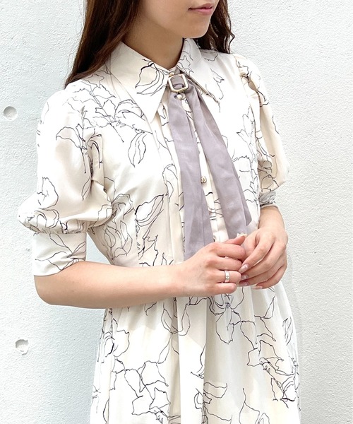 TORTE（トルテ）の「線書き花柄ワンピース（ワンピース）」 - WEAR
