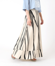 B.C STOCK | ドローイングストライプマキシスカート(スカート)