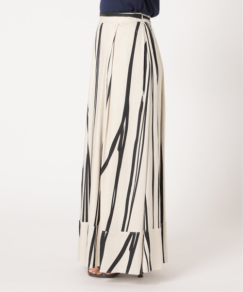 B.C STOCK(ベーセーストック)の「ドローイングストライプマキシスカート(スカート・レディース・ホワイト/ブルー系その他・FREE)」の14枚目の写真