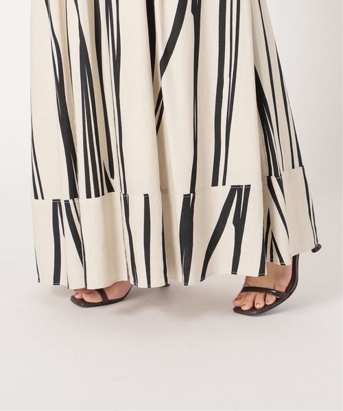 B.C STOCK(ベーセーストック)の「ドローイングストライプマキシスカート(スカート・レディース・ホワイト/ブルー系その他・FREE)」の18枚目の写真