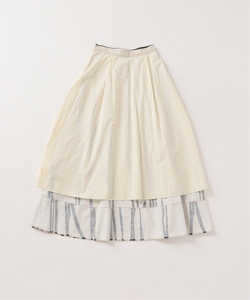 B.C STOCK(ベーセーストック)の「ドローイングストライプマキシスカート(スカート・レディース・ホワイト/ブルー系その他・FREE)」の19枚目の写真