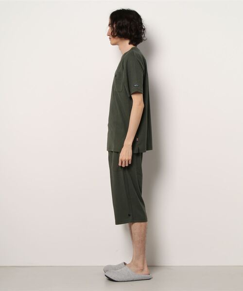 RUGGEDWORKS（ラゲッドワークス）の「【完売】《POLO BCS》ニットサッカー パジャマ（ルームウェア/パジャマ・メンズ・カーキ/ネイビー・L/M/LL）」の4枚目の写真