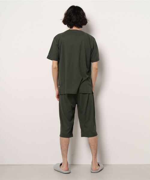 RUGGEDWORKS（ラゲッドワークス）の「【完売】《POLO BCS》ニットサッカー パジャマ（ルームウェア/パジャマ・メンズ・カーキ/ネイビー・L/M/LL）」の3枚目の写真
