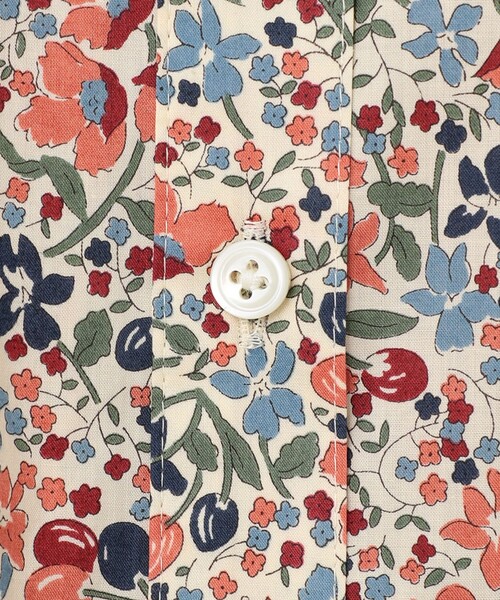 J.PRESS Ladies(J.プレス レディス)の「【洗える】LIBERTY Pepper&Coward ノーカラー ブラウス(シャツ/ブラウス・レディース・ベージュ系5/ネイビー系5・XS)」の12枚目の写真