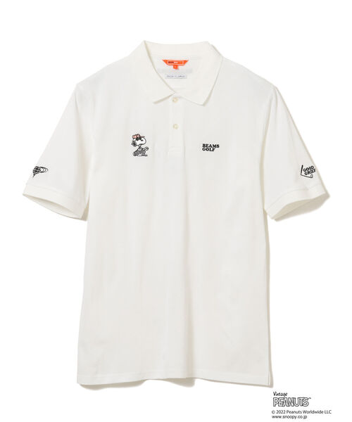 ＜MEN＞PEANUTS × BEAMS GOLF / 別注 スヌーピー ポロシャツ