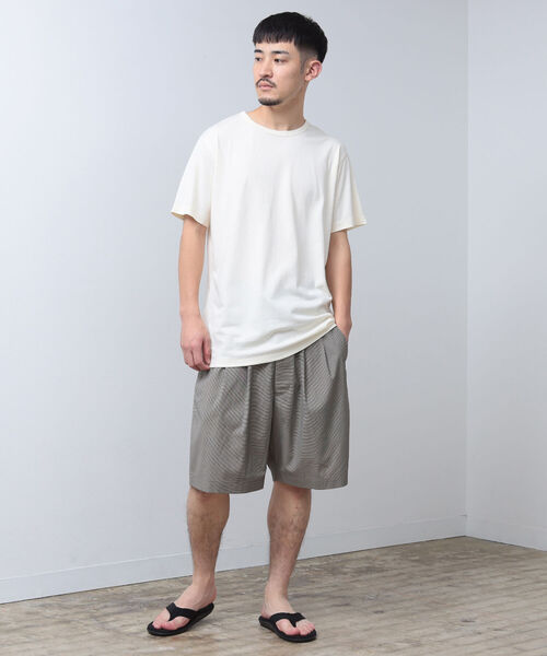 BEAMS（ビームス）の「BEAMS / 2プリーツ チェック ショーツ（その他パンツ・メンズ・ネイビー/グレー・S/M/L/XL）」の3枚目の写真