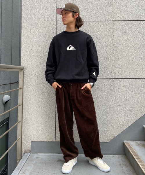 Quiksilver（クイックシルバー）の「QUIKSILVER/クイックシルバー 五十嵐カノア オーバーサイズ ワンポイントロゴ クルーネックトレーナー/スウェット QPO224151（スウェット・メンズ・ホワイト/ブラック・M/L）」の17枚目の写真