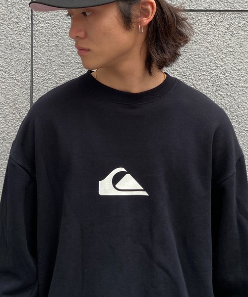Quiksilver（クイックシルバー）の「QUIKSILVER/クイックシルバー 五十嵐カノア オーバーサイズ ワンポイントロゴ クルーネックトレーナー/スウェット QPO224151（スウェット・メンズ・ホワイト/ブラック・M/L）」の12枚目の写真