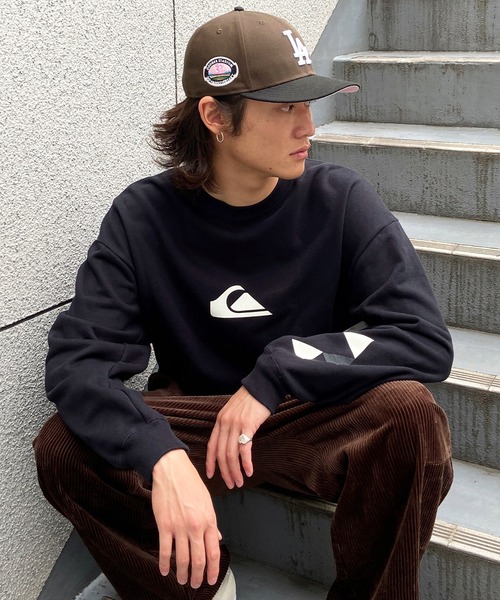 Quiksilver（クイックシルバー）の「QUIKSILVER/クイックシルバー 五十嵐カノア オーバーサイズ ワンポイントロゴ クルーネックトレーナー/スウェット QPO224151（スウェット・メンズ・ホワイト/ブラック・M/L）」の14枚目の写真