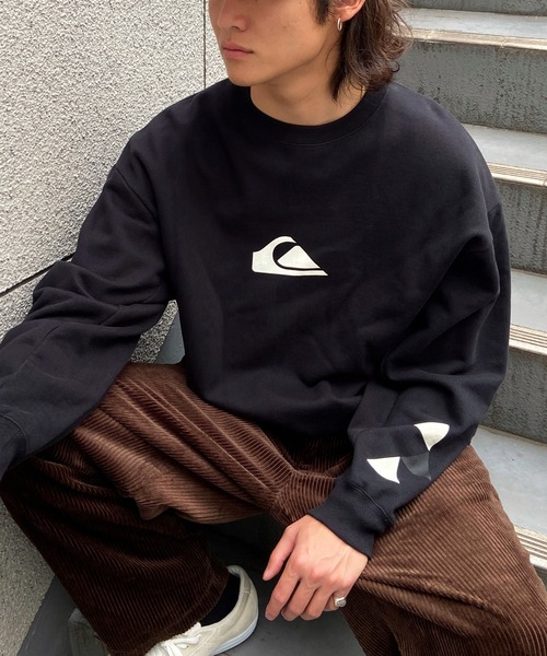 Quiksilver（クイックシルバー）の「QUIKSILVER/クイックシルバー 五十嵐カノア オーバーサイズ ワンポイントロゴ クルーネックトレーナー/スウェット QPO224151（スウェット・メンズ・ホワイト/ブラック・M/L）」の15枚目の写真