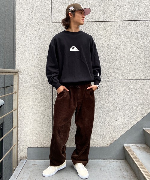 Quiksilver（クイックシルバー）の「QUIKSILVER/クイックシルバー 五十嵐カノア オーバーサイズ ワンポイントロゴ クルーネックトレーナー/スウェット QPO224151（スウェット・メンズ・ホワイト/ブラック・M/L）」の16枚目の写真