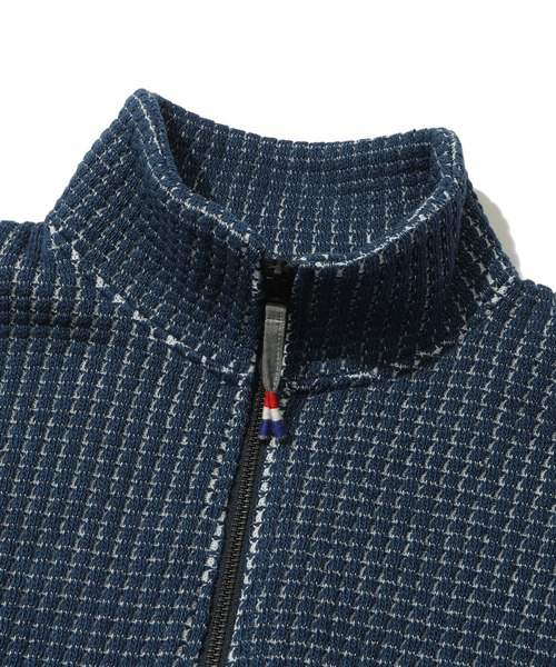 MEN'S BIGI（メンズビギ）の「【DENHAM/デンハム】デニム調鬼ワッフルスタンドカラージャケット（パーカー・メンズ・ブルー系その他・02/03）」の10枚目の写真