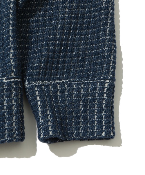 MEN'S BIGI（メンズビギ）の「【DENHAM/デンハム】デニム調鬼ワッフルスタンドカラージャケット（パーカー・メンズ・ブルー系その他・02/03）」の11枚目の写真