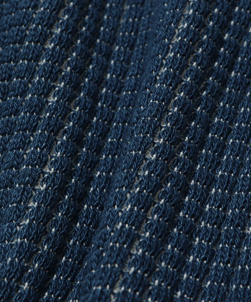 MEN'S BIGI（メンズビギ）の「【DENHAM/デンハム】デニム調鬼ワッフルスタンドカラージャケット（パーカー・メンズ・ブルー系その他・02/03）」の14枚目の写真