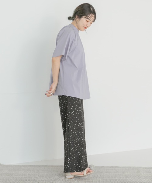 ITEMS URBANRESEARCH（アイテムズ アーバンリサーチ）の「ハイネックブラウス（シャツ/ブラウス・レディース・ホワイト/ネイビー/オレンジ/ラベンダー・FREE）」の18枚目の写真