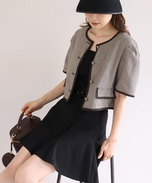 one after another NICE CLAUP | ブレードショートジャケット(ノーカラージャケット)