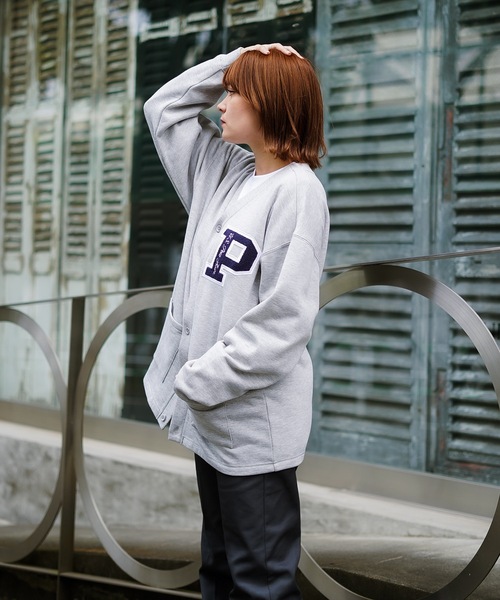 U.S. POLO ASSN.（ユーエスポロアッスン）の「【U.S.POLO ASSN. /ユーエスポロアッスン】ビッグシルエット 裏起毛 サガラ刺繍 レタードカーディガン（カーディガン/ボレロ・メンズ・ダークグリーン/ネイビー/グレー・MEDIUM/LARGE/X-LARGE）」の17枚目の写真