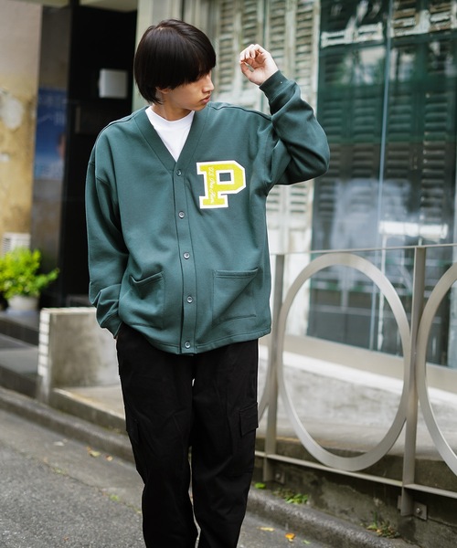 U.S. POLO ASSN.（ユーエスポロアッスン）の「【U.S.POLO ASSN. /ユーエスポロアッスン】ビッグシルエット 裏起毛 サガラ刺繍 レタードカーディガン（カーディガン/ボレロ・メンズ・ダークグリーン/ネイビー/グレー・MEDIUM/LARGE/X-LARGE）」の22枚目の写真