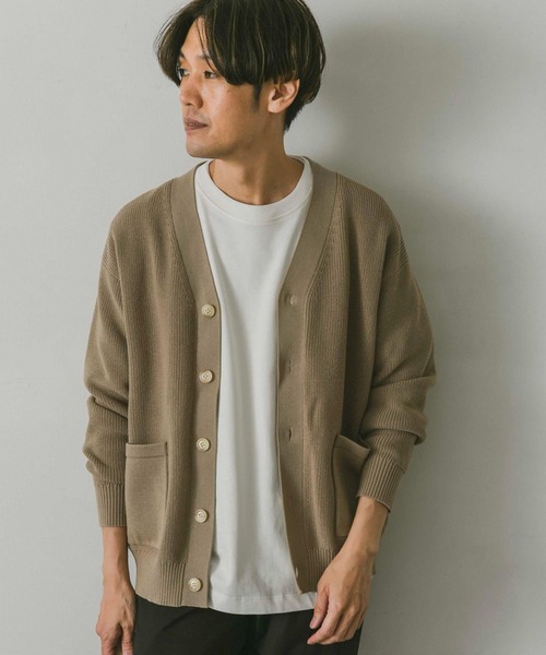 URBAN RESEARCH DOORS(アーバンリサーチドアーズ)の「ハードニットカーディガン(カーディガン/ボレロ・メンズ・チャコールグレー/ブラウン/ベージュ/グリーン・MEDIUM/LARGE)」の5枚目の写真