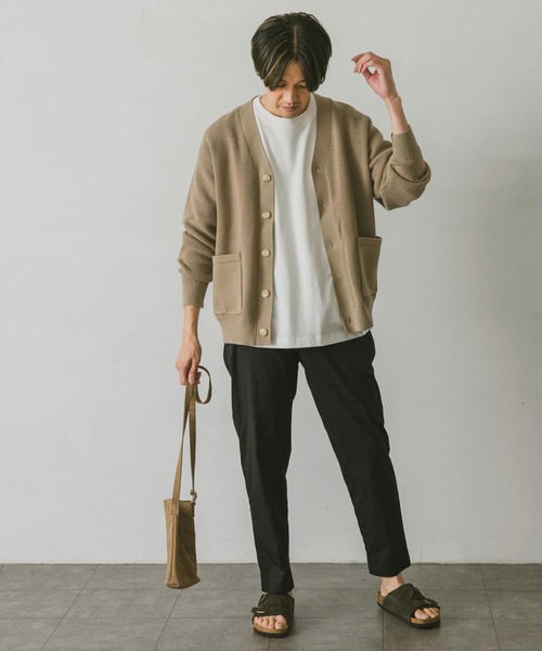 URBAN RESEARCH DOORS(アーバンリサーチドアーズ)の「ハードニットカーディガン(カーディガン/ボレロ・メンズ・チャコールグレー/ブラウン/ベージュ/グリーン・MEDIUM/LARGE)」の9枚目の写真