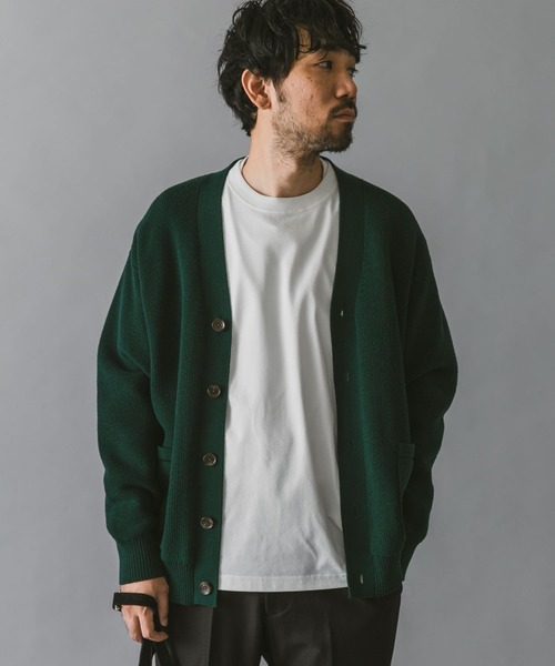 URBAN RESEARCH DOORS(アーバンリサーチドアーズ)の「ハードニットカーディガン(カーディガン/ボレロ・メンズ・チャコールグレー/ブラウン/ベージュ/グリーン・MEDIUM/LARGE)」の12枚目の写真