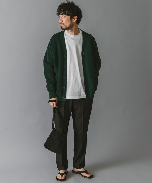 URBAN RESEARCH DOORS(アーバンリサーチドアーズ)の「ハードニットカーディガン(カーディガン/ボレロ・メンズ・チャコールグレー/ブラウン/ベージュ/グリーン・MEDIUM/LARGE)」の15枚目の写真