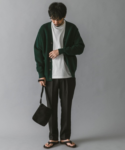 URBAN RESEARCH DOORS(アーバンリサーチドアーズ)の「ハードニットカーディガン(カーディガン/ボレロ・メンズ・チャコールグレー/ブラウン/ベージュ/グリーン・MEDIUM/LARGE)」の17枚目の写真