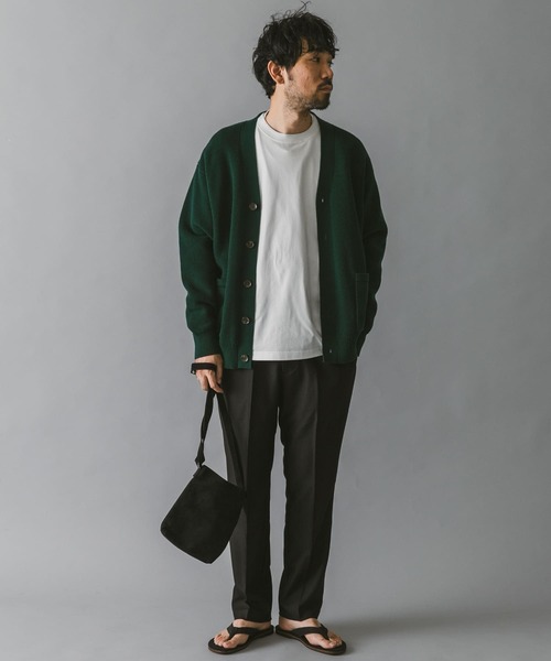 URBAN RESEARCH DOORS(アーバンリサーチドアーズ)の「ハードニットカーディガン(カーディガン/ボレロ・メンズ・チャコールグレー/ブラウン/ベージュ/グリーン・MEDIUM/LARGE)」の18枚目の写真