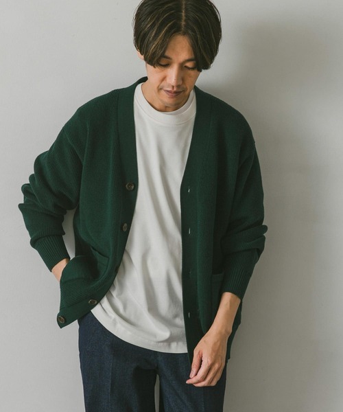 URBAN RESEARCH DOORS(アーバンリサーチドアーズ)の「ハードニットカーディガン(カーディガン/ボレロ・メンズ・チャコールグレー/ブラウン/ベージュ/グリーン・MEDIUM/LARGE)」の20枚目の写真
