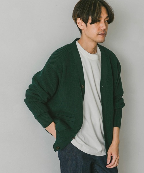 URBAN RESEARCH DOORS(アーバンリサーチドアーズ)の「ハードニットカーディガン(カーディガン/ボレロ・メンズ・チャコールグレー/ブラウン/ベージュ/グリーン・MEDIUM/LARGE)」の22枚目の写真