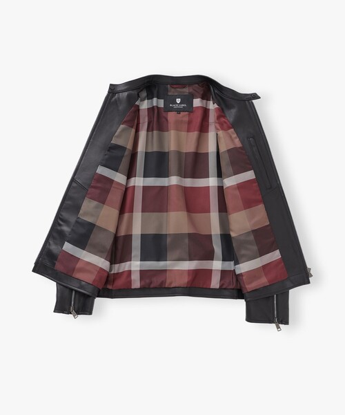 BLACK LABEL CRESTBRIDGE（ブラックレーベル・クレストブリッジ）の「ライトウェイトレザーシングルライダース（ライダースジャケット・メンズ・ブラック・M/L/XL）」の8枚目の写真