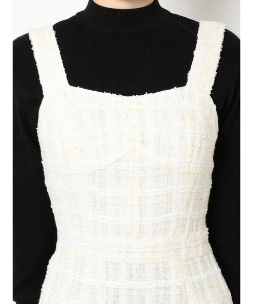 RESEXXY（リゼクシー）の「ツイードミニジャンスカ（ジャンパースカート・レディース・ホワイト/ブラック・FREE）」の15枚目の写真