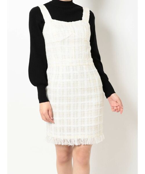 RESEXXY（リゼクシー）の「ツイードミニジャンスカ（ジャンパースカート・レディース・ホワイト/ブラック・FREE）」の21枚目の写真