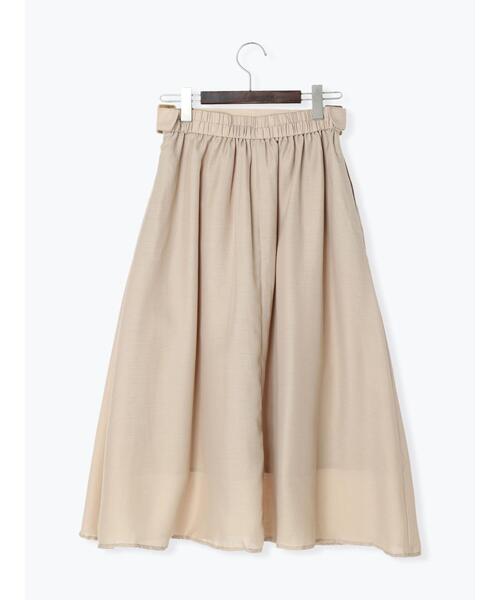 Te chichi TERRASSE（テチチテラス）の「フレアスカート（スカート・レディース・グリーン/ネイビー/ベージュ・ﾌﾘ-）」の9枚目の写真