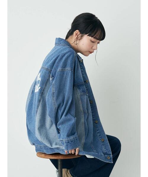earth music&ecology（アースミュージックアンドエコロジー）の「Gジャン（刺繍）（デニムジャケット・レディース・インディゴブルー・FREE）」の16枚目の写真