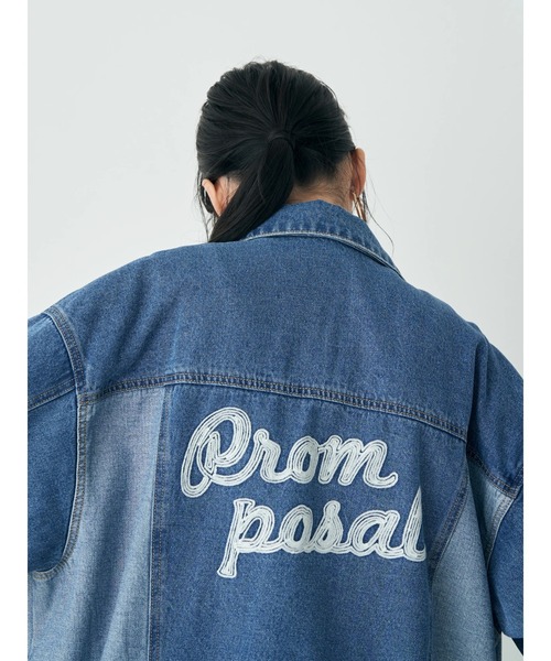 earth music&ecology（アースミュージックアンドエコロジー）の「Gジャン（刺繍）（デニムジャケット・レディース・インディゴブルー・FREE）」の8枚目の写真