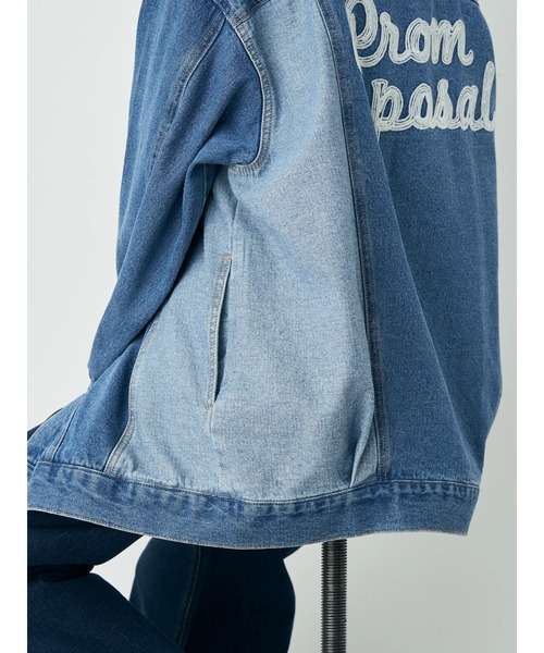 earth music&ecology（アースミュージックアンドエコロジー）の「Gジャン（刺繍）（デニムジャケット・レディース・インディゴブルー・FREE）」の10枚目の写真