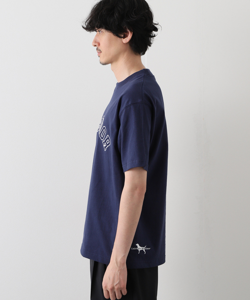 417 EDIFICE（フォーワンセブンエディフィス）の「【Labrador Retriever / ラブラドールリトリーバー】LOGO Tシャツ（Tシャツ/カットソー・メンズ・ホワイト/ネイビー/マスタード・MEDIUM/LARGE）」の11枚目の写真